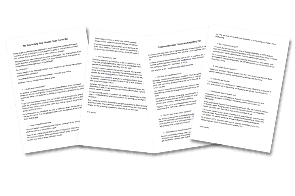 several papers with text on them